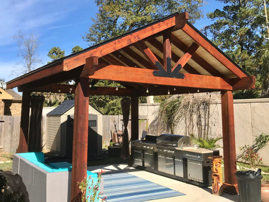 12x12 Premium Western Red Cedar Pavilion
