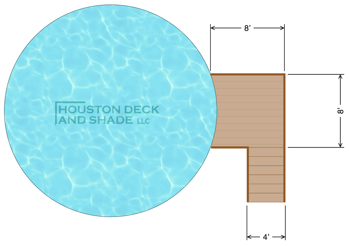 8x8 Pool Deck Access Package