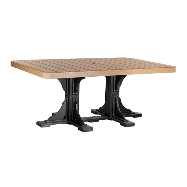 LuxCraft 4x6 Rectangular Dining Set